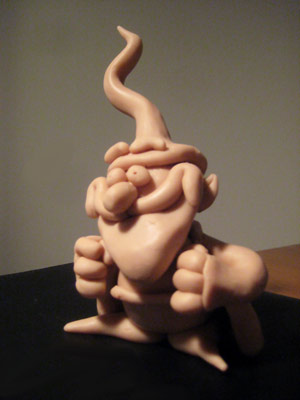 lawn-gnome sculpey lawn gnome